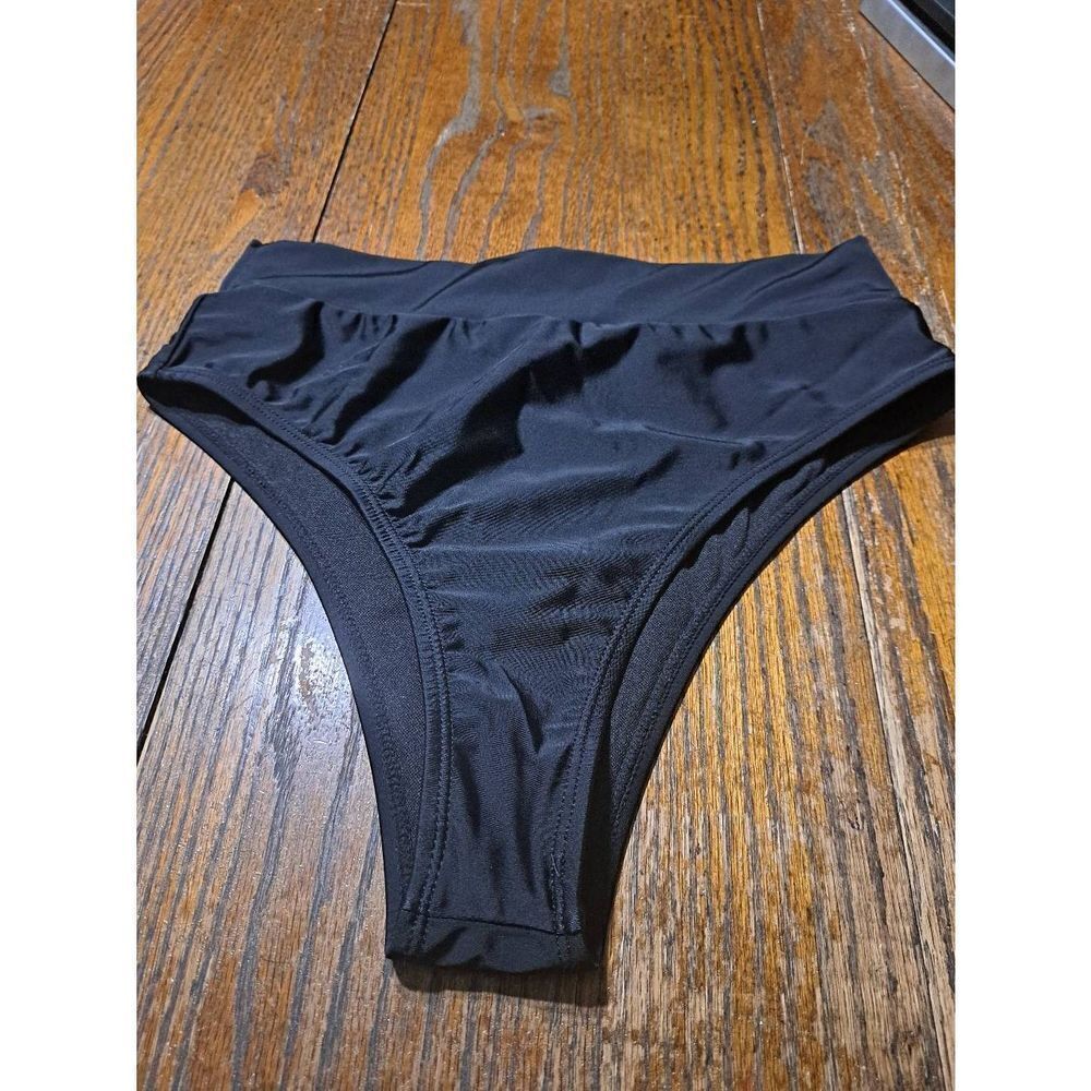 Large Black Bikini Swimsuit Bathing Suit Swimwear Bottoms French Cut